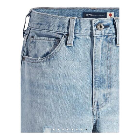 Levi's Jeans Women 24 Blue Made Crafted Column Taper High Rise Straight Leg NWT - Picture 7 of 11